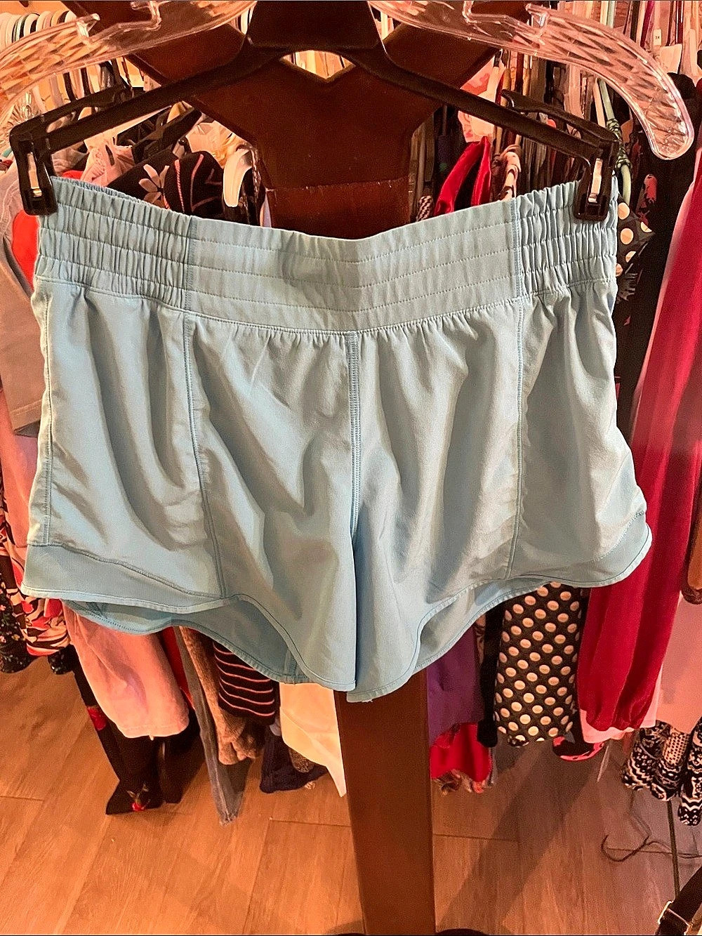 lululemon Track That High-Rise Lined Short 3" Blue